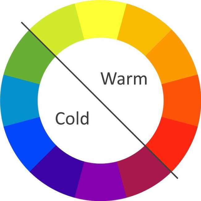 Color psychology cold warm color wheel