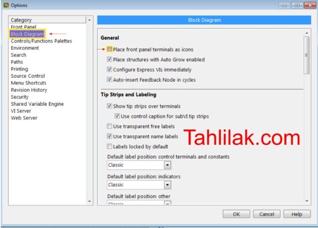 changing default Icon in labview