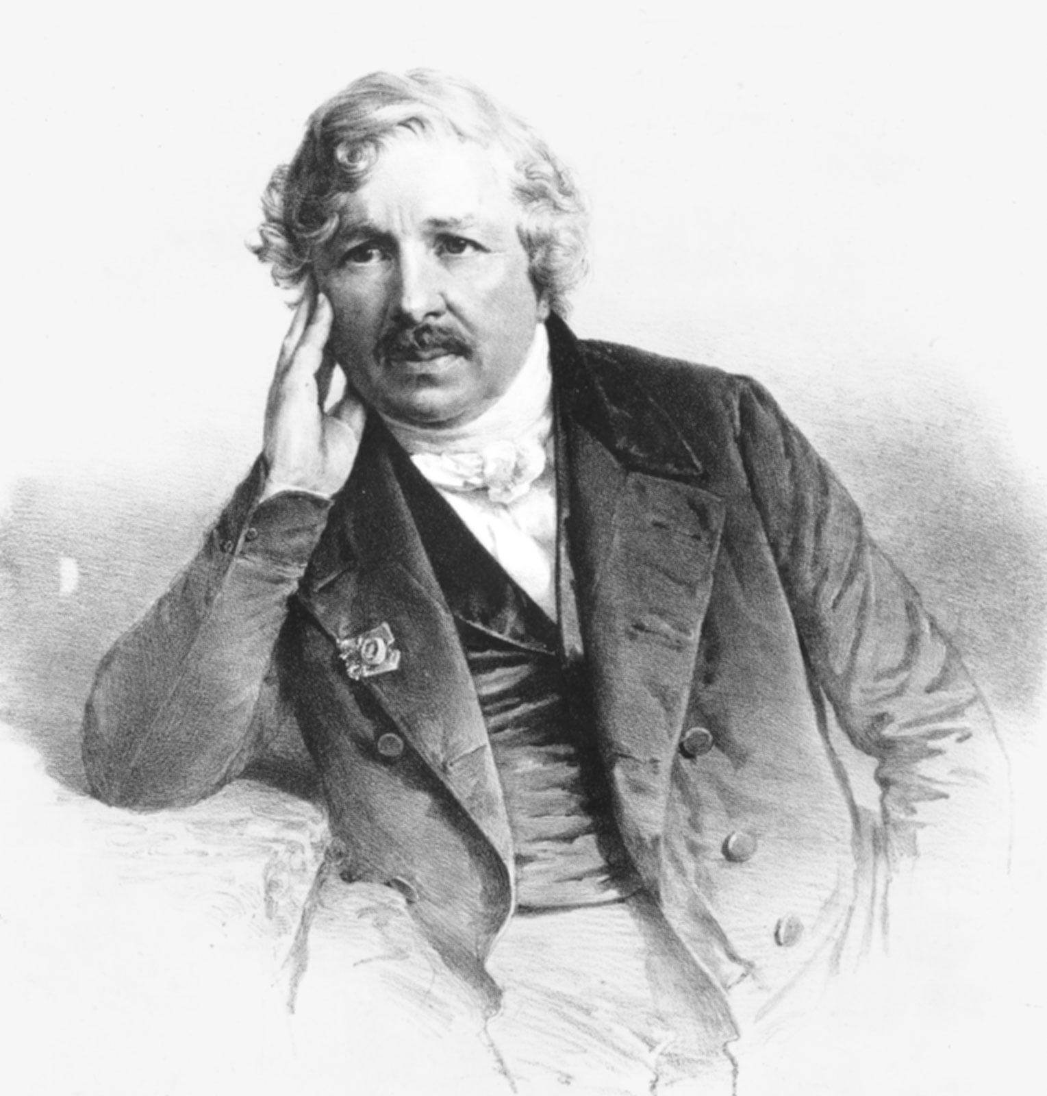 lithograph Louis Jacques Mande Daguerre