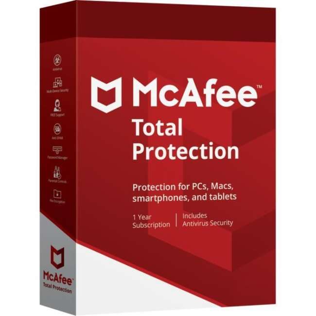 بهترین آنتی ویروس برای ویندوز 10 مکافی McAfee Total Protection