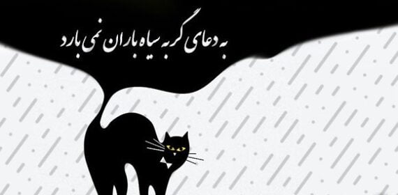 از دعای گربه سیاه باران نمی آید (به دعای گربه سیاه باران نمی بارد)