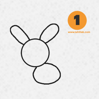 آموزش نقاشی خرگوش برای کودکان