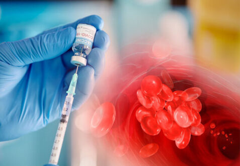 لخته‌ شدن خون ناشی از تزریق واکسن کرونا درمان می‌ شود