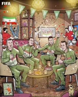 تصویر جالب فیفا بعد از صعود ایران به جام جهانی