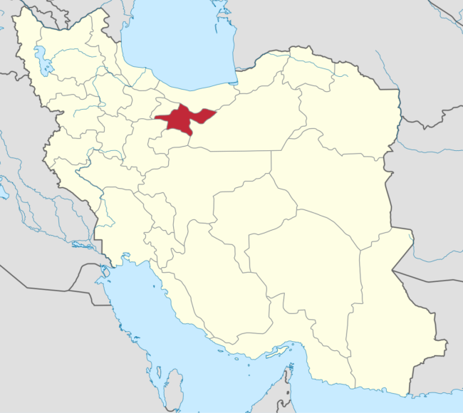 نقشه استان تهران